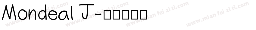 Mondeal J字体转换